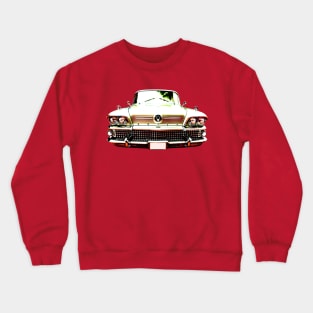 Buick Riviera 1950s American classic car high contrast Crewneck Sweatshirt